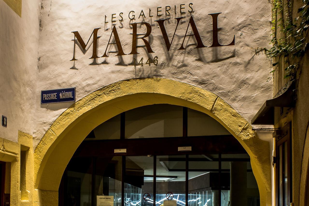 ヌシャテル Les Galeries Marvalアパートホテル エクステリア 写真